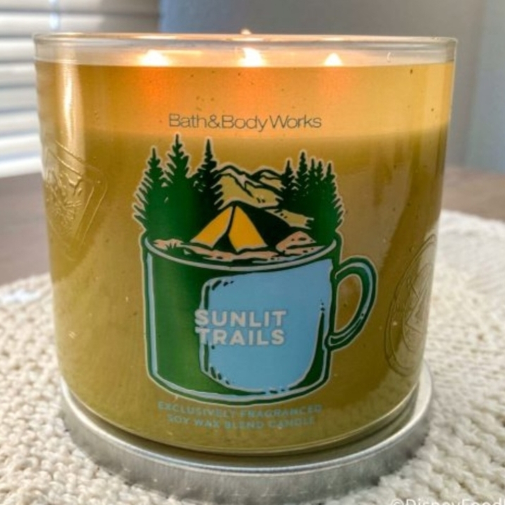 Sunlit Trails Scented Candle by Bath & Body Works.
